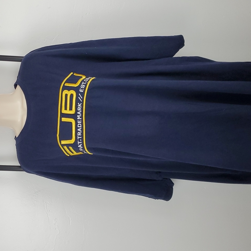 Fubu embroidered logo blue cotton t-shirt short sleeve size 3X men